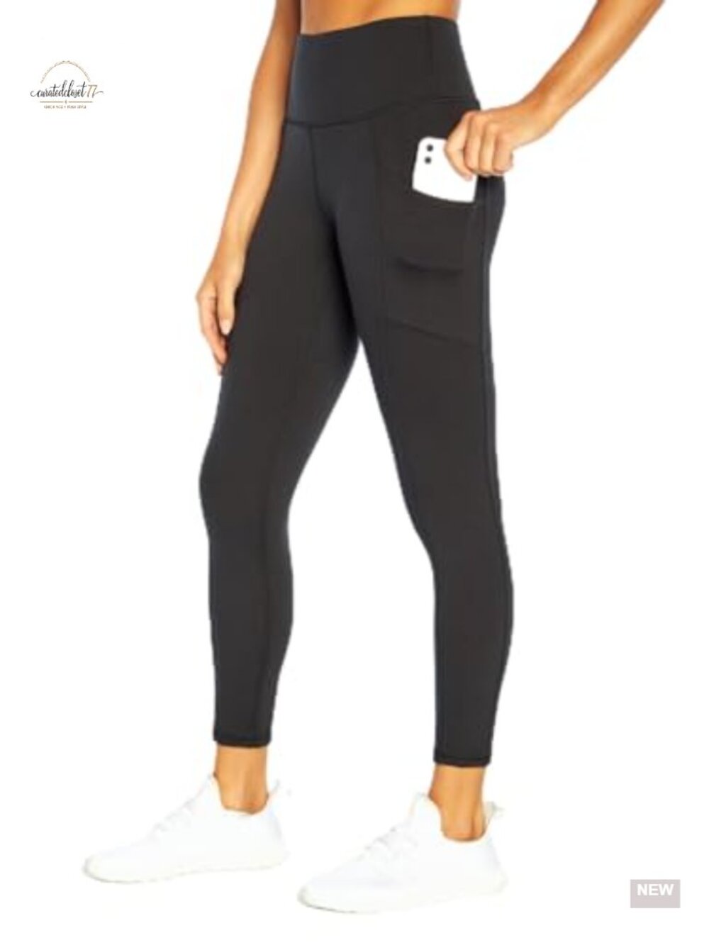 Tummy Control High Rise Ankle Leggings with Side Pockets